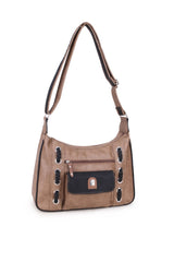 Luna Eyelet Hobo in Black